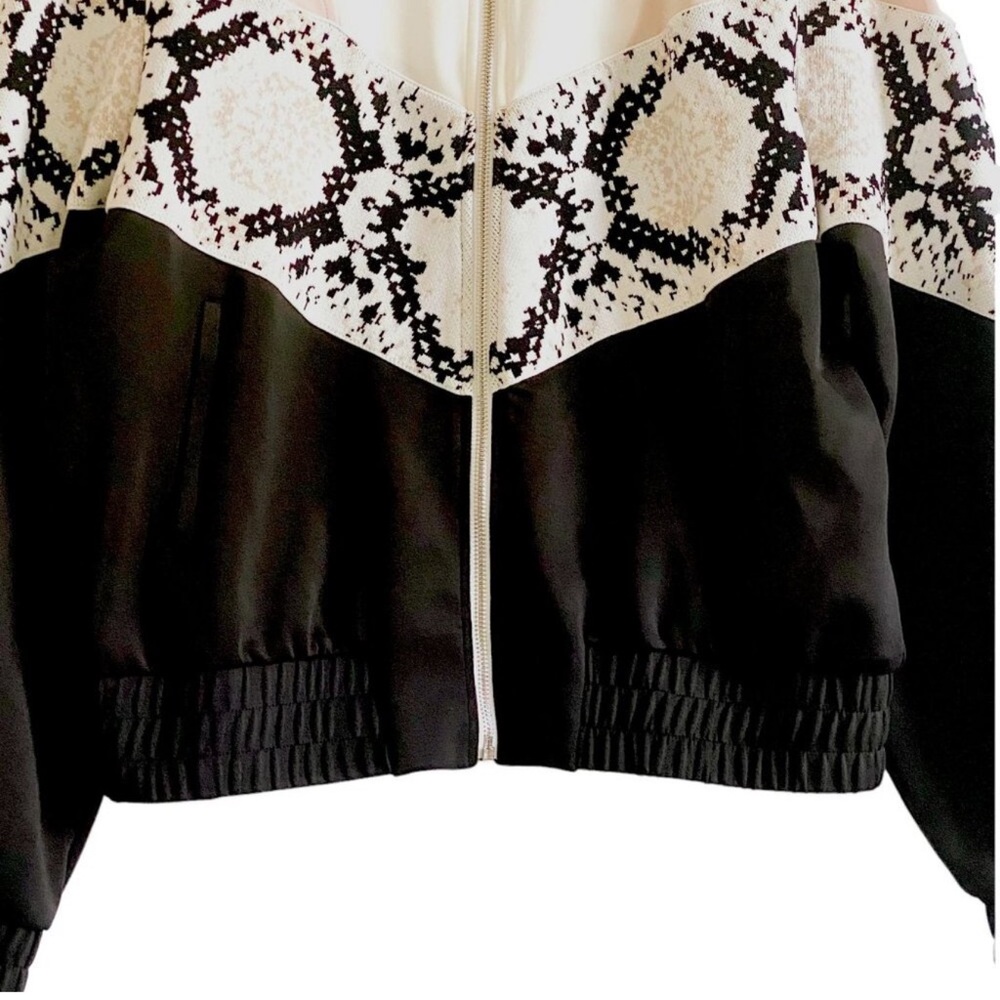 Maje Thelo Python Print Track Jacket S - image 7